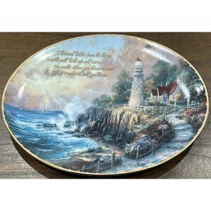 Thomas Kinkade's "The Light of Peace" Oval Collector Plate – No. 7076A